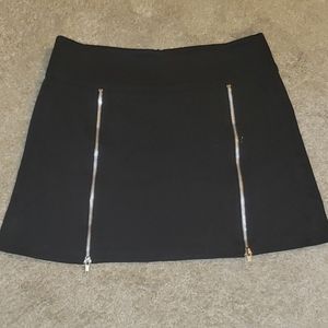 Aqua Black Mini Skirt